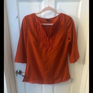 East 5th Casual Blouse Dark Orange